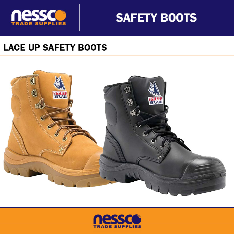 LACE UP SAFETY BOOTS